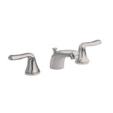 Colony Soft 8 Inch Widespread 2-Handle Low-Arc Bathroom Faucet in Satin Nickel
