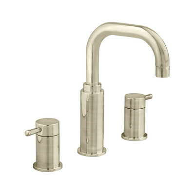 Serin 8 Inch Widespread 2-Handle High-Arc Bathroom Faucet in Satin Nickel