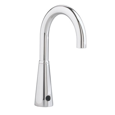 Selectronic DC-Powered 0.5 GPM Touchless Lavatory Faucet with 6 Inch Gooseneck Spout in Polished Chrome