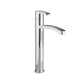 Berwick Single Hole 1-Handle Low-Arc Bathroom Vessel Faucet with Grid Drain in Polished Chrome