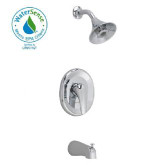Seva Bath and Shower Trim Kit with Flo-Wise Water-Saving Turbine Spray Showerhead in Polished Chrome