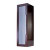 14 Inch W x 45 Inch H Solid Wood Reversible Door Wall Linen Cabinet in Walnut Finish