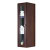 12 Inch W x 48 Inch H Solid Cherry Wood Reversible Door Wall Linen Cabinet in Coffee Finish