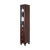 12 Inch W Solid Cherry Wood Linen Tower with Soft-close Door and Drawers in Coffee Finish