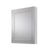 24 In. x 30 In. Recessed or Surface Mount Cabinet with Deco Framed in Brushed Nickel