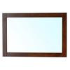 Cork 24 In. L X 36 In. W Solid Wood Frame Wall Mirror in Medium Walnut