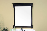 Marvin 42 In. L X 42 In. W Solid Wood Frame Wall Mirror in Espresso