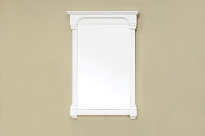 Holbrook 42 In. L X 24 In. W Solid Wood Frame Wall Mirror in White