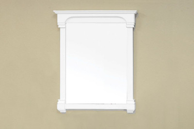 Westwind 42 In. L X 36 In. W Solid Wood Frame Wall Mirror in White