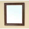 Dalton 32 In. L X 36 In. W Solid Wood Frame Wall Mirror in Medium Walnut
