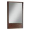 Cascada 36 Inch x 22 Inch Rectangular Mirror with Drop Down Shelf in Tobacco