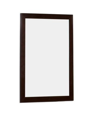 21.5 Inch W x 18 Inch H Solid Plywood Framed Mirror In Wenge Finish