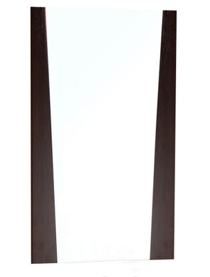 28 Inch W x 18 Inch H Wood Frame Mirror In Wenge Finish