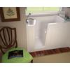 Gelcoat Walk-In Whirlpool And Air Bath In White, Left Hand Drain