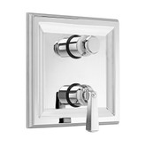 Town Square 2-Handle Thermostat Valve Trim Kit with Separate Volume Control in Polished Chrome (Valve Not Included)