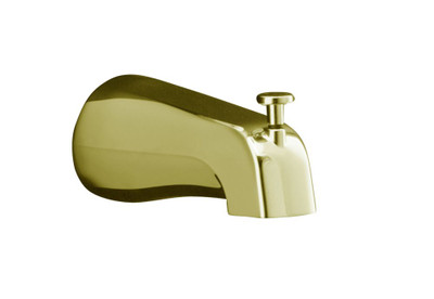 Coralais(R) Diverter Bath Spout in Vibrant Polished Brass