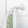Curved Shower Rod in White