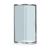 40 Inch x 40 Inch Round Shower Enclosure in Chrome with Base