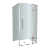 Avalux 34 In. x 34 In. x 72 In. Completely Frameless Shower Enclosure in Chrome