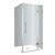 Avalux 38 In. x 38 In. x 72 In. Completely Frameless Shower Enclosure in Stainless Steel