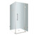 Avalux GS 32 In. x 32 In. x 72 In. Completely Frameless Shower Enclosure with Glass Shelves in Stainless Steel