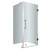 Aquadica 32 In. x 32 In. x 72 In. Completely Frameless Square Shower Enclosure in Chrome
