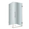 Aquadica GS 30 In. x 30 In. x 72 In. Completely Frameless Square Shower Enclosure with Glass Shelves in Chrome