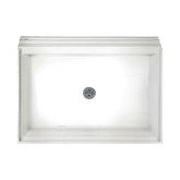 34-1/8 Inch x 60-1/8 Inch Acrylic Single Threshold Shower Base in White