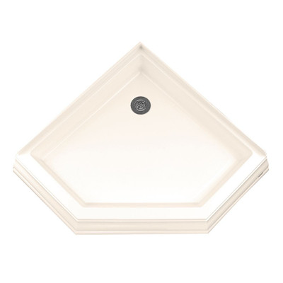 Town Square 38" x 38" Neo Angle Shower Base in Linen