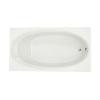 Evolution 5-1/2 feet Whirlpool Tub with EverClean with Reversible Drain in White
