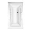 Town Square EverClean 6 feet Whirlpool Tub with Reversible Drain in White