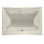 Town Square 5 feet Acrylic Bath Tub with Center Drain in Linen
