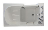 E-Series Soaking 60 Inch. X 30 Inch. Walk In Tub In White With Left Drain