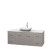 Centra 60 In. Single Vanity in Gray Oak with White Carrera Top with White Carrera Sink and No Mirror