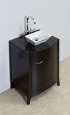Above Counter White Rectangular Vessel for Wall or Deck Mount Faucet