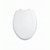 Rise and Shine Elongated Open Front Toilet Seat in Bone