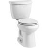 Cimarron  Two Piece 1.28 Gal. Round Front Bowl Touchless Toilet in White