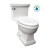 The Presley: 1 Piece, Elongated and Skirted Toilet in White, 1.28 Gal.