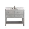 Brooks 42 In. Vanity Cabinet Only in Chilled Gray