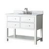 Brooks 42 In. Vanity Cabinet Only in White