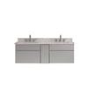 Tribeca 60 In. Vanity Cabinet Only in Chilled Gray