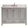Modero 48 In. Vanity Cabinet Only in Chilled Gray