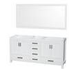 Sheffield 70 In. Double Vanity with 70 In. Mirror in White