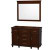 Berkeley 48 In. Vanity Cabinet with Mirror in Dark Chestnut