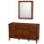Hatton 59 In. Vanity with Mirror Medicine Cabinet in Light Chestnut