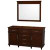 Berkeley 60 In. Vanity Cabinet with Mirror in Dark Chestnut