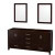 Sheffield 70 In. Double Vanity with 24 In. Mirrors in Espresso