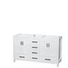 Sheffield 59 In. Double Vanity Cabinet Only in White