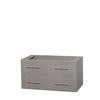 Centra 42 In. Single Vanity in Gray Oak and No Top and No Sink and No Mirror