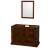 Rochester 48 In. Single Vanity in Cherry and No Top and No Sink and 24 In. Mirror
